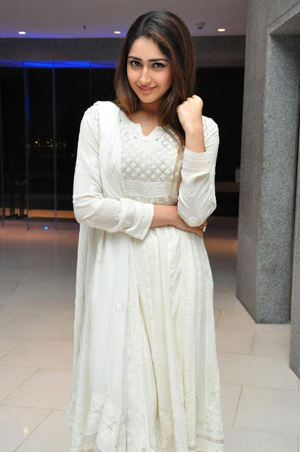 Sayesha Saigal Long Hair In White Dress 25